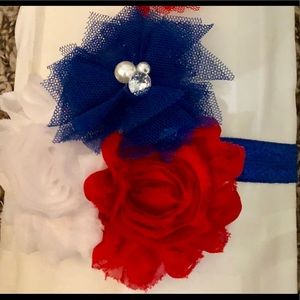 Custom Red, White and Blue Headband